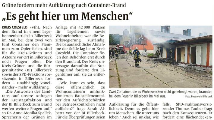 Offene Fragen wegen Großbrand